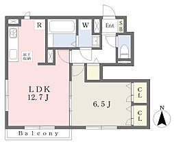 Ｃａｓａ　Ｏｌｉｖｅ 1階1LDKの間取り