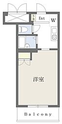 Ｊ＆Ｋ’Ｓ　ＦＡＶＯＲＩＴＥ 3階ワンルームの間取り