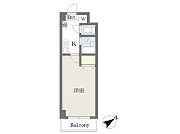 ApexFlatR 1Kの間取図画像
