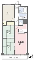 パークサイドコープ林 3LDKの間取図画像