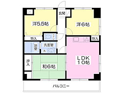 エクセル伊興 3LDKの間取図画像