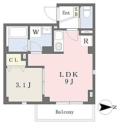 鈴イ 1LDKの間取図画像