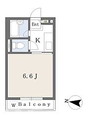 エレガンス綾瀬セカンド 1Kの間取図画像