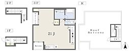 ラピート西新井 ワンルームの間取図画像