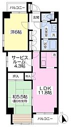間取図画像 2SLDK