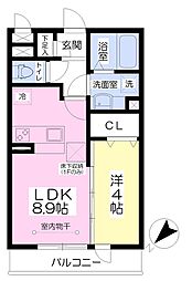 ILEXNAKADA 1LDKの間取図画像