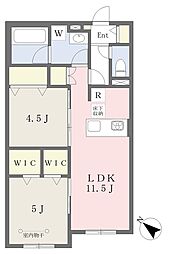 ベントルナータ泉 2LDKの間取図画像