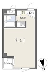 サンハイム蒲田 ワンルームの間取図画像