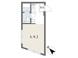 レスタ大井町 ワンルームの間取図画像