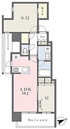 グランドプレシア芝浦 2LDKの間取図画像