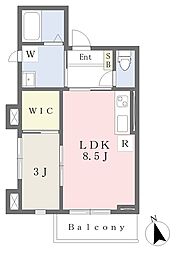 Luce2 1LDKの間取図画像