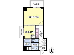 橘が岡レジデンス 2Kの間取図画像