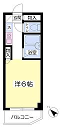 エトワール鶴見 ワンルームの間取図画像