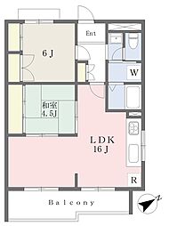 メゾン・ド・オーク 2LDKの間取図画像