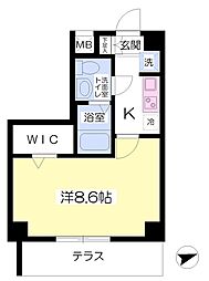 Shiyo上落合 1Kの間取図画像