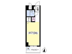 キャッスル西落合 ワンルームの間取図画像