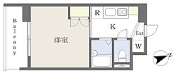 文祥下落合ハイツ 1Kの間取図画像