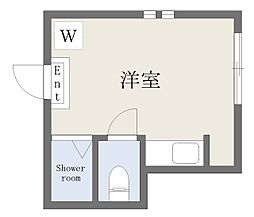 クレセール早稲田 ワンルームの間取図画像