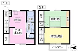 ハイム紺屋 1階2DKの間取り