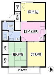 間取図画像 3DK