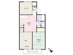 ビューテラス 3DKの間取図画像
