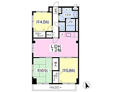 フォレスタ洋光台 3LDKの間取図画像