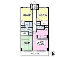 フォレスタ洋光台 3LDKの間取図画像
