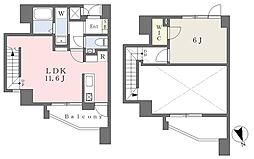 ＣＡＳＡ　ＶＩＳＴＡ　　ＡＳＡＴＯ 15階1LDKの間取り