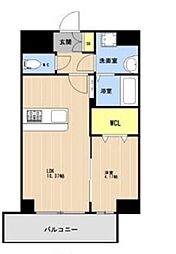 沖縄都市モノレール 美栄橋駅 徒歩6分の賃貸マンション 5階1LDKの間取り
