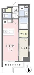 CASA VISTA  ASATO 1LDKの間取図画像