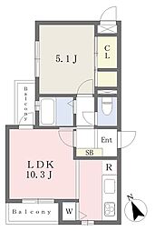 間取図画像 1LDK