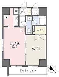 フォレシティ小伝馬町 1LDKの間取図画像