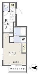 Y&M 1Kの間取図画像