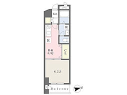 クリチェ 1DKの間取図画像