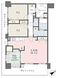アーバニス堺東一条通 8階3LDKの間取り