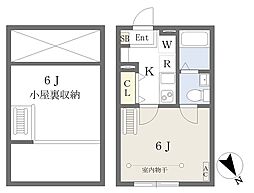 GRANDE三ノ輪 1Kの間取図画像