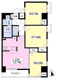 アーバントカチ1010 3LDKの間取図画像