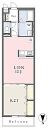 Cielo 1LDKの間取図画像