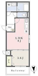 ＭＯＶＥ新守山ＳＯＵＴＨ 303 3階1LDKの間取り