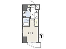 カレント今池 1Kの間取図画像