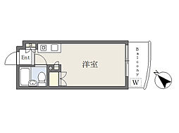 アルバ川名 ワンルームの間取図画像