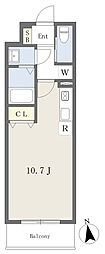 Rivermet覚王山 ワンルームの間取図画像