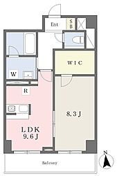 RicoEtoileMidorigaoka 1LDKの間取図画像