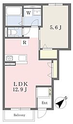 FLEUR de LIEN II 1LDKの間取図画像