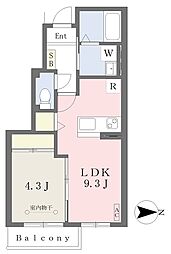 メゾン・ド・F・6 1LDKの間取図画像