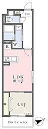 MISTRAL神田 1LDKの間取図画像