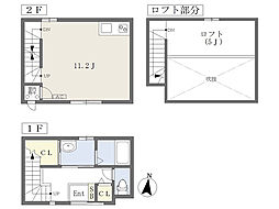 ファヴール木町 ワンルームの間取図画像