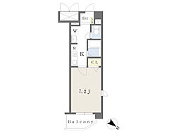 エル・セレーノ守口駅前 3階1Kの間取り