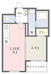 たからの森 2階1LDKの間取り