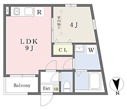 Ｃｈｅｒｉｍ並木 3階1LDKの間取り